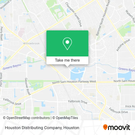 Houston Distributing Company map