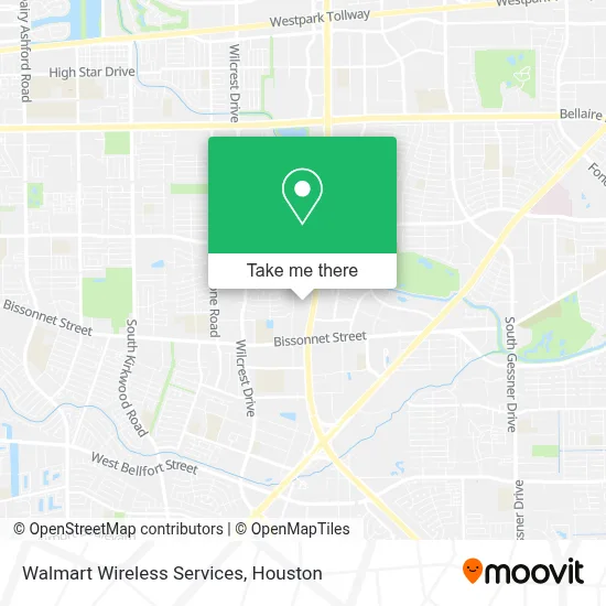 Walmart Wireless Services map