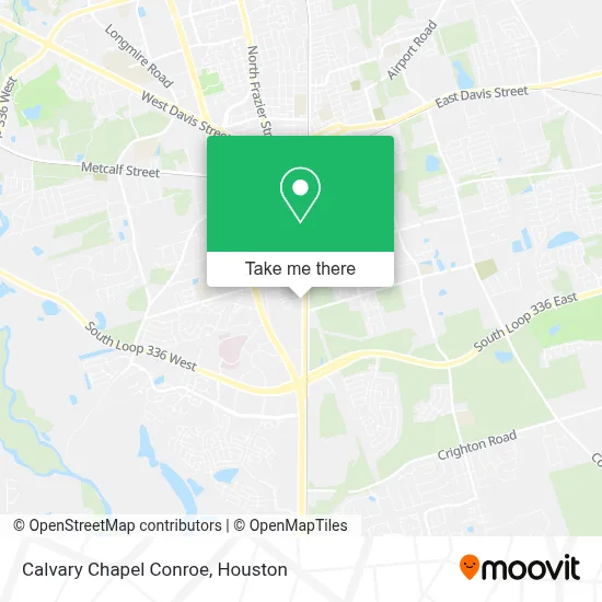 Calvary Chapel Conroe map