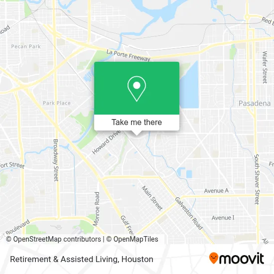 Retirement & Assisted Living map