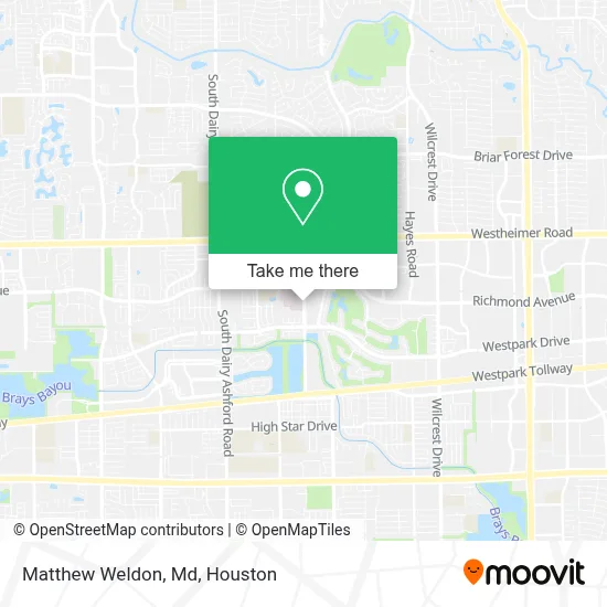 Matthew Weldon, Md map