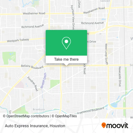 Mapa de Auto Express Insurance