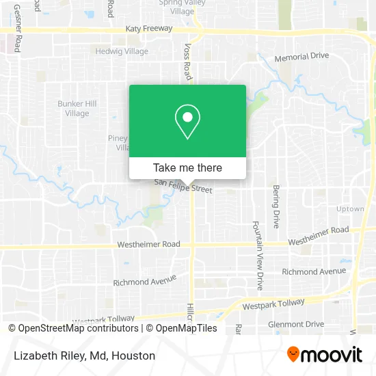 Lizabeth Riley, Md map