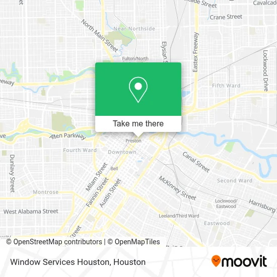 Window Services Houston map