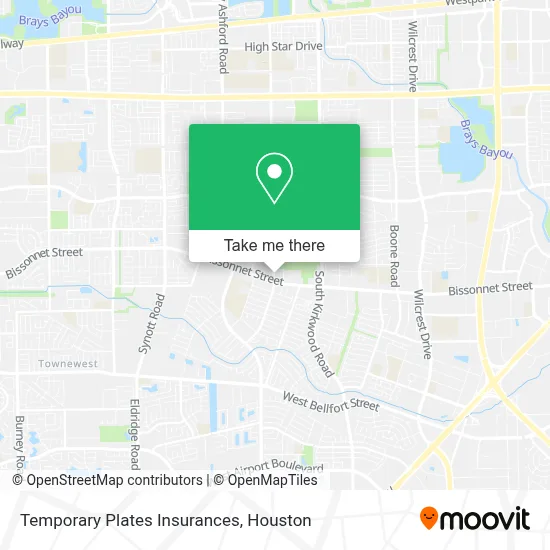Temporary Plates Insurances map