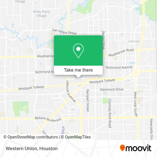 Western Union map