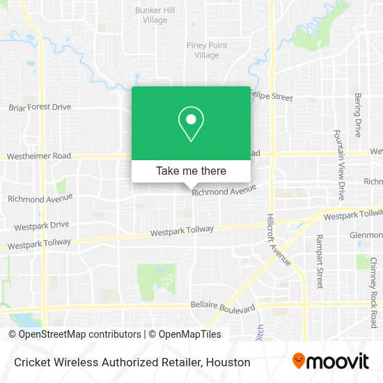 Cricket Wireless Authorized Retailer map