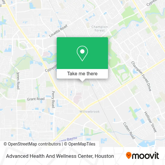 Advanced Health And Wellness Center map
