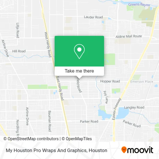 My Houston Pro Wraps And Graphics map