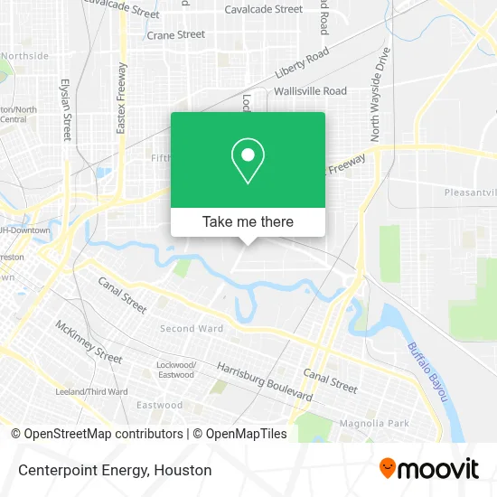 Centerpoint Energy map