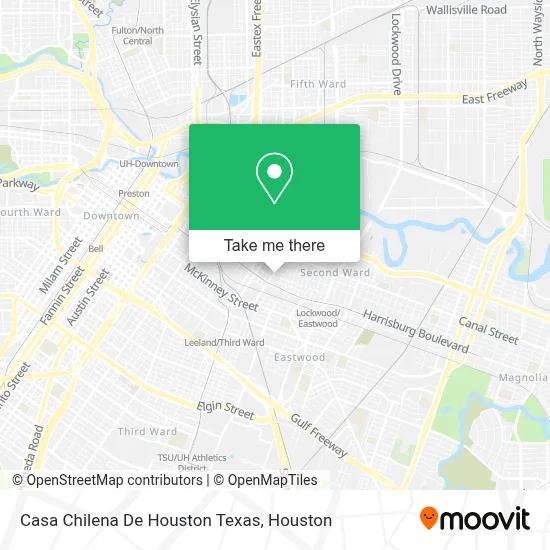 Casa Chilena De Houston Texas map