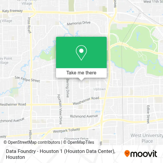 Data Foundry - Houston 1 (Houston Data Center) map
