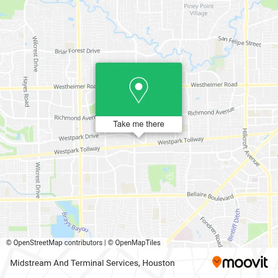 Midstream And Terminal Services map
