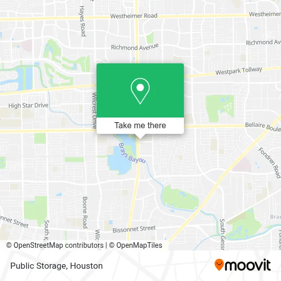 Public Storage map