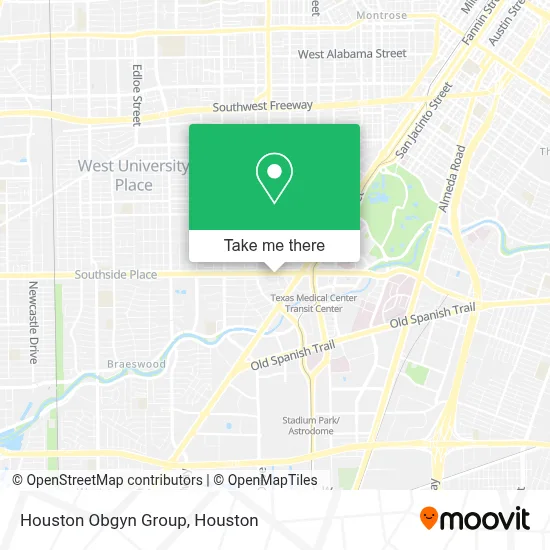 Houston Obgyn Group map