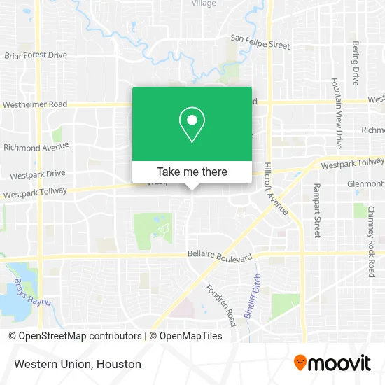 Western Union map