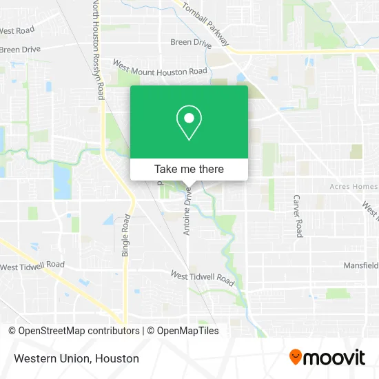 Western Union map