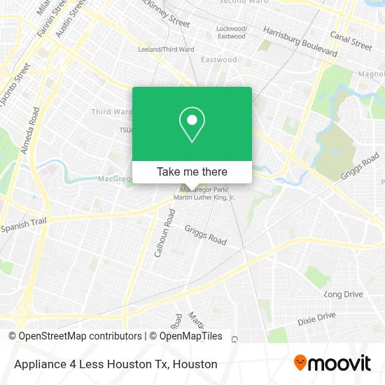 Appliance 4 Less Houston Tx map