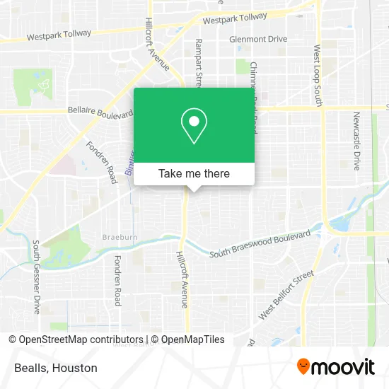 Bealls map