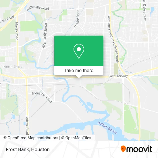 Frost Bank map
