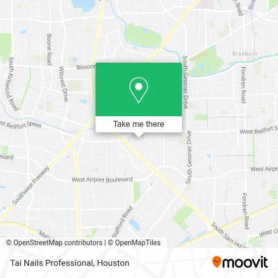 Tai Nails Professional map