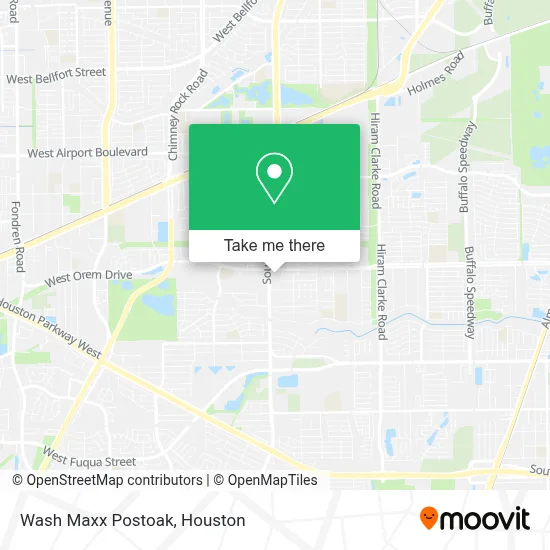 Wash Maxx Postoak map