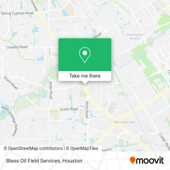 Bless Oil Field Services map