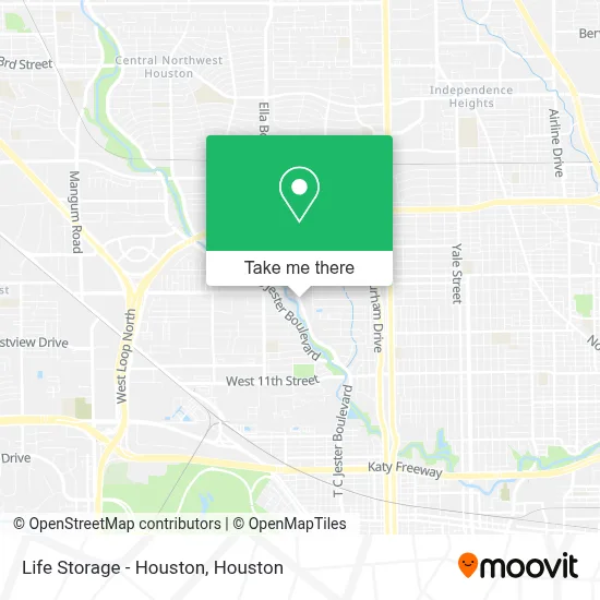 Life Storage - Houston map