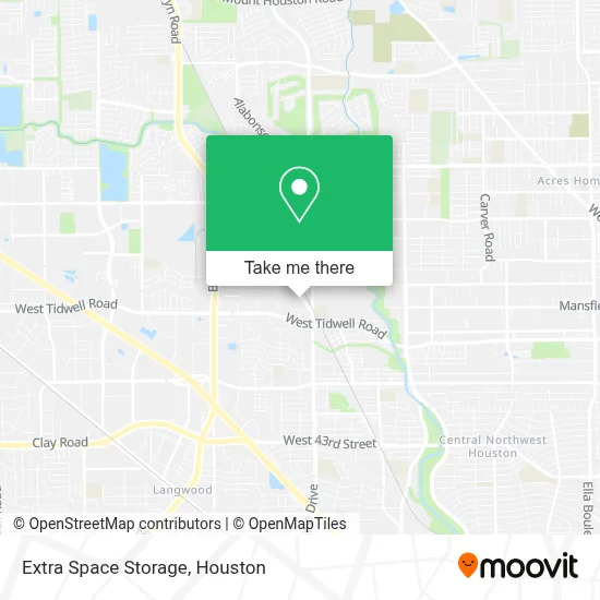 Extra Space Storage map