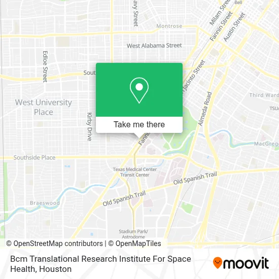 Bcm Translational Research Institute For Space Health map