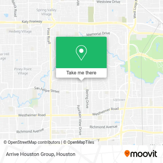 Arrive Houston Group map