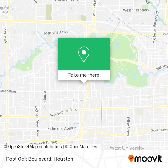 Post Oak Boulevard map