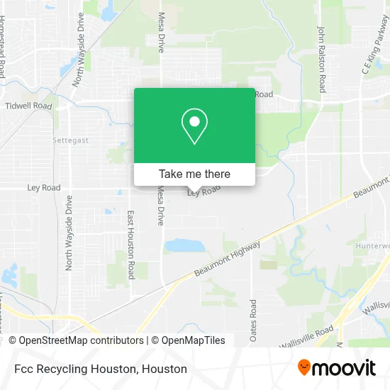 Fcc Recycling Houston map
