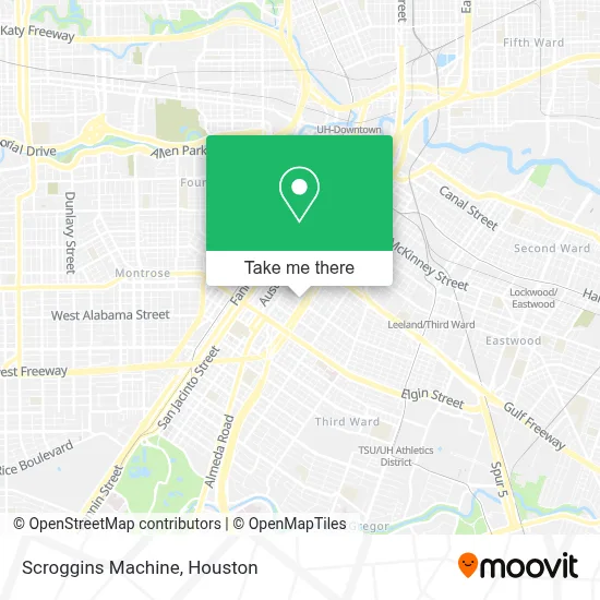 Scroggins Machine map