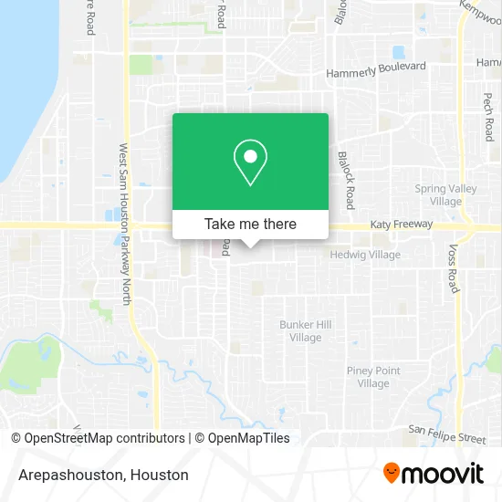 Arepashouston map