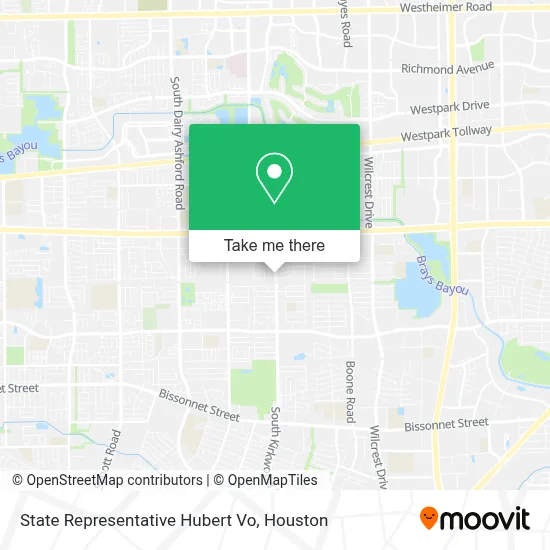 State Representative Hubert Vo map