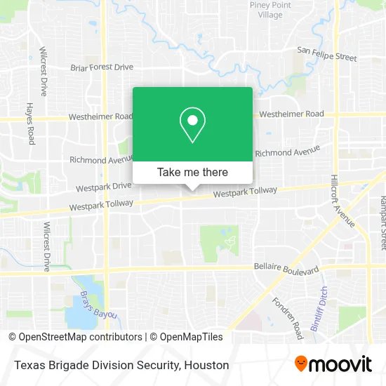 Texas Brigade Division Security map