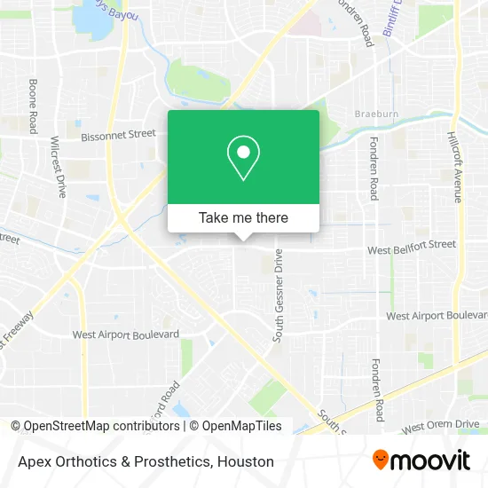 Apex Orthotics & Prosthetics map
