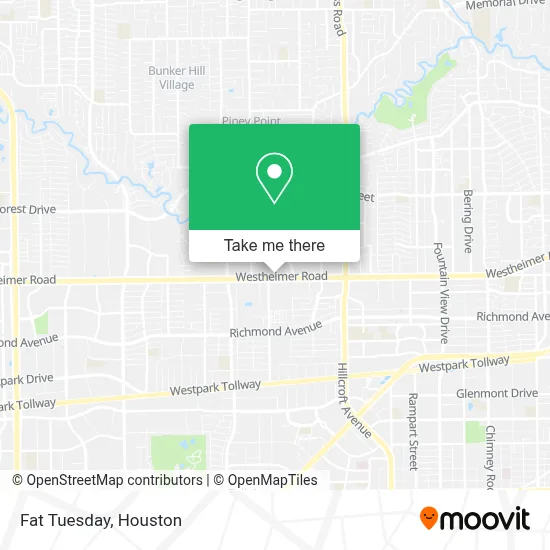 Fat Tuesday map