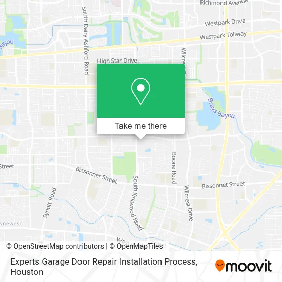 Experts Garage Door Repair Installation Process map