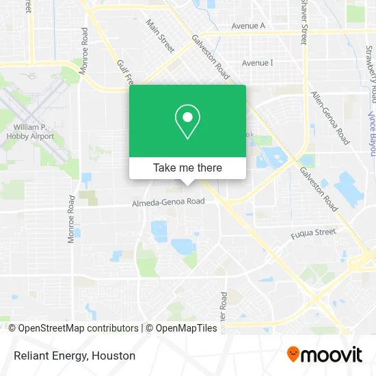 Reliant Energy map