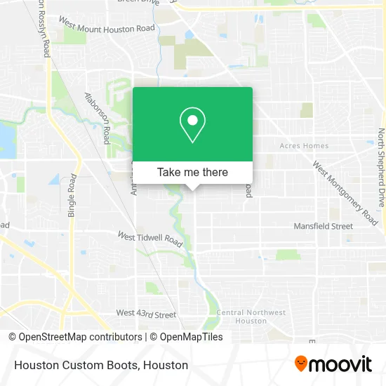 Houston Custom Boots map