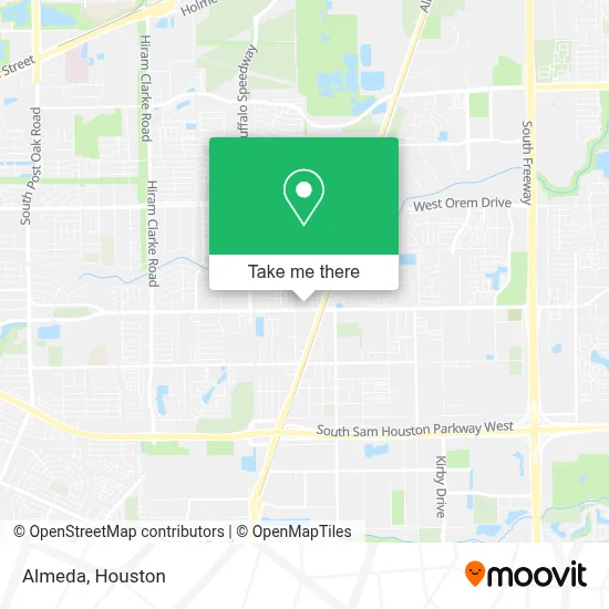 Almeda map