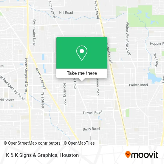 K & K Signs & Graphics map
