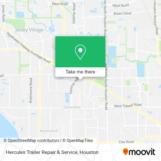 Hercules Trailer Repair & Service map