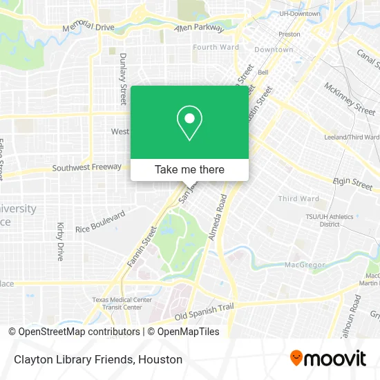 Clayton Library Friends map