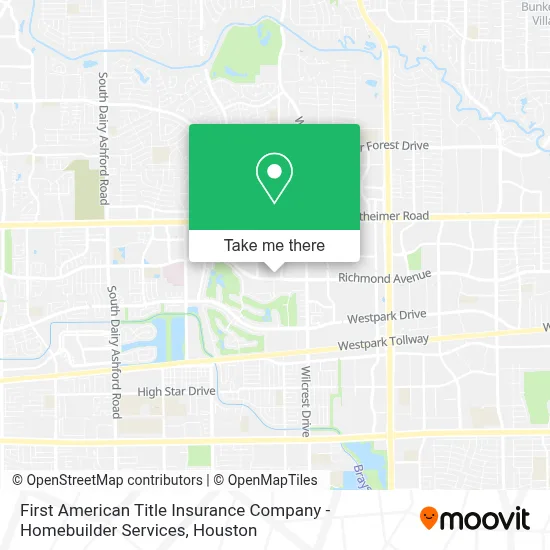 First American Title Insurance Company - Homebuilder Services map