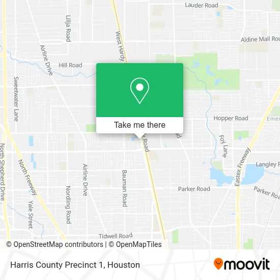 Harris County Precinct 1 map