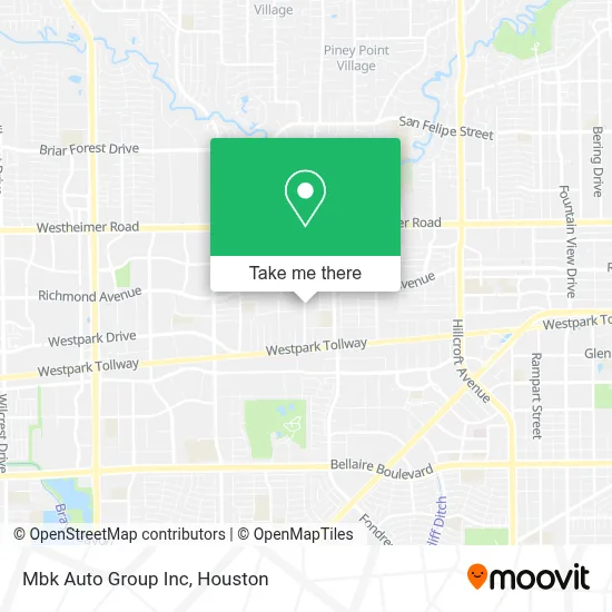 Mbk Auto Group Inc map