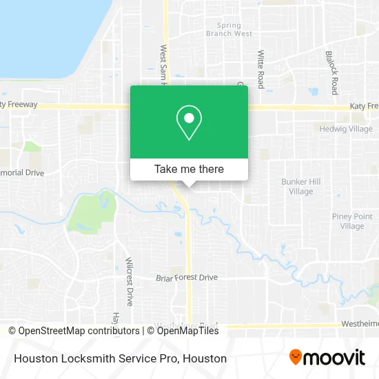 Mapa de Houston Locksmith Service Pro